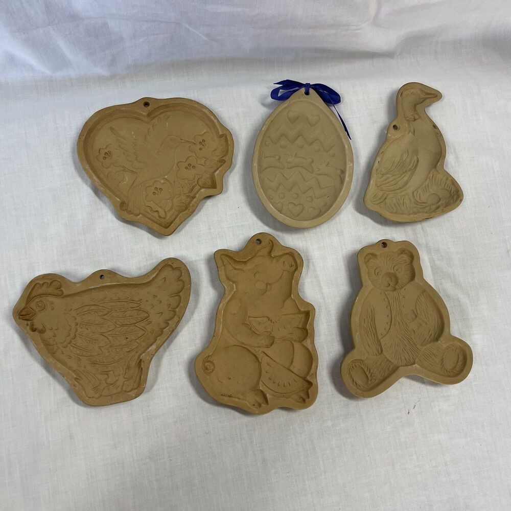 Brown Bag Cookie Molds Set of 6 Duck Chicken Hummingbird